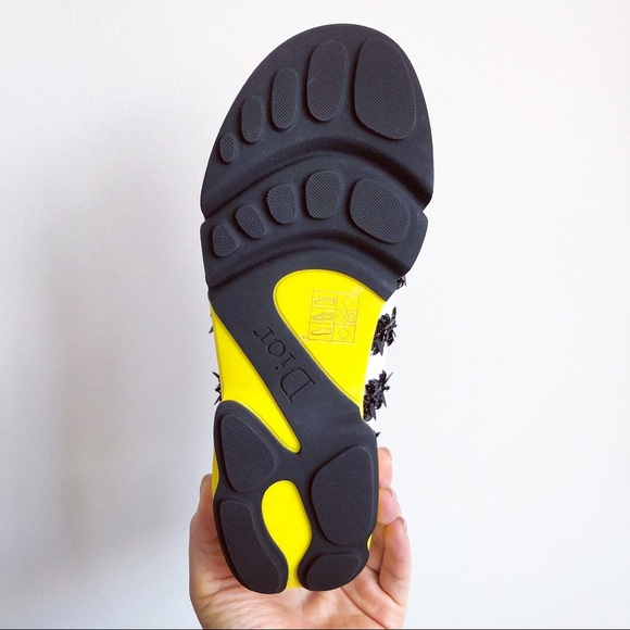 Christian Dior fusion Black White Flower Sneaker - Picture 4 of 5